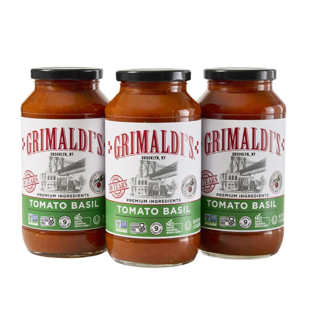 Amazon.com : Grimaldi's Tomato Basil Pasta Sauce, Gluten-Free, Non